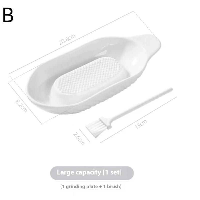 Ginger Grater and Garlic Masher with Cleaning Brush