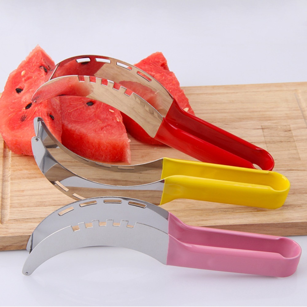 Stainless Steel Watermelon Slicer And Melon Cutter With Non Slip Handle 1