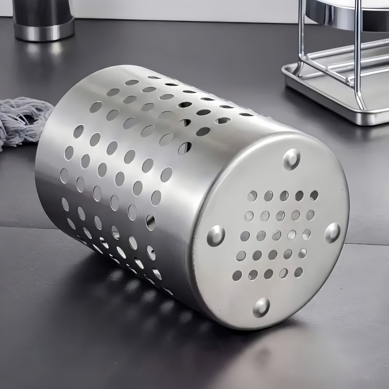 Stainless Steel Chopstick Holder And Cutlery Storage Box For Kitchen Countertops 4