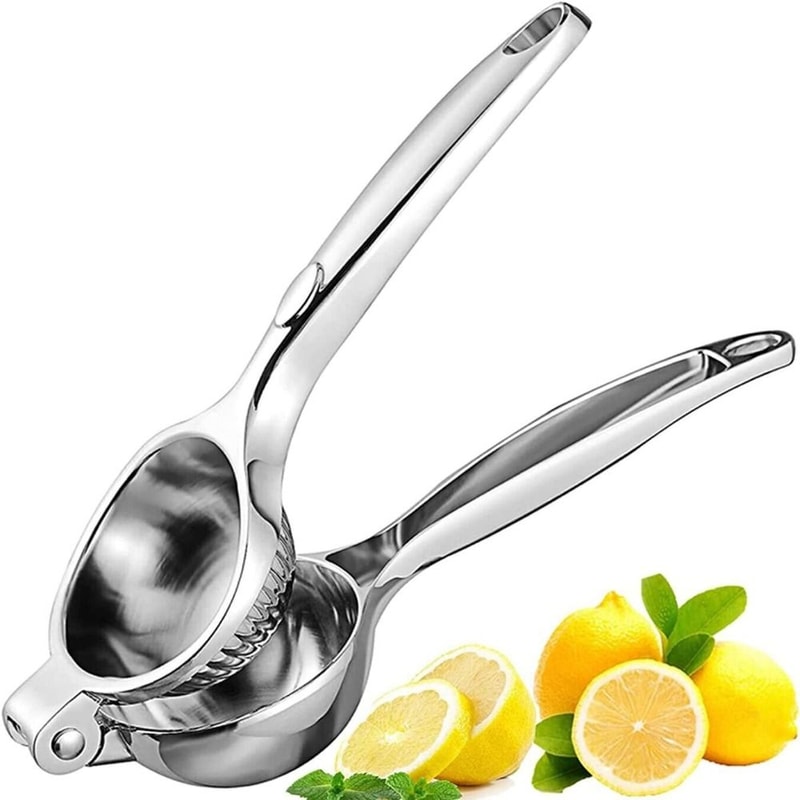 Stainless Steel Lemon Squeezer Manual Citrus Juicer and Lime Press