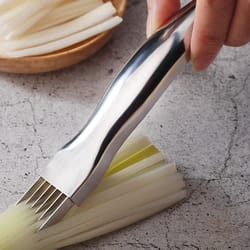stainless steel green onion slicer and scallion cutter for fast herb prep