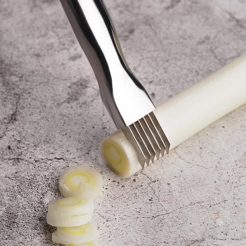 Stainless Steel Green Onion Slicer and Scallion Cutter for Fast Herb Prep