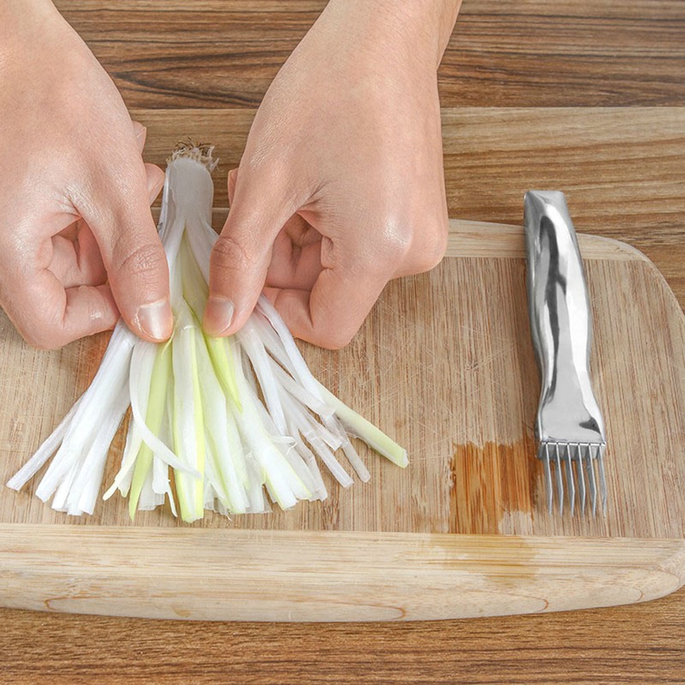 Stainless Steel Green Onion Slicer and Scallion Cutter for Fast Herb Prep