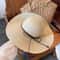 Womens Straw Wide Brim Sun Hat with UV Protection for Beach Travel