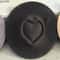 Heart Crown Hat Wide Brim Suede Fedora For Women And Men 1