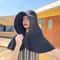 Womens Wide Brim Sun Hat With Neck Flap And Ponytail Hole 2