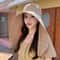 Womens Wide Brim Sun Hat With Neck Flap And Ponytail Hole 3