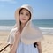Womens Wide Brim Sun Hat With Neck Flap And Ponytail Hole 6
