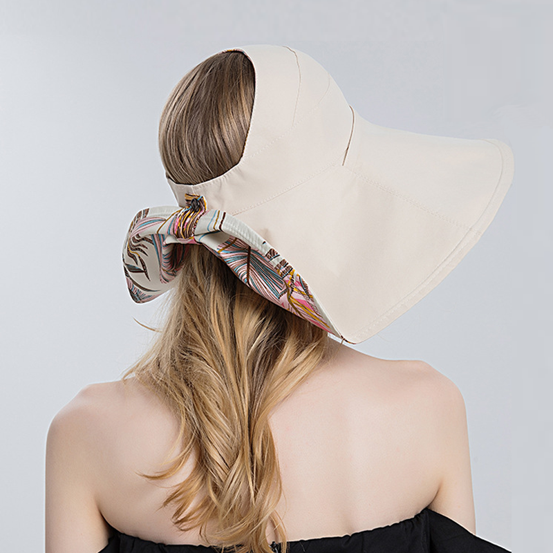 Foldable Wide Brim Sun Hat With Adjustable UV Shade For Beach Fishing Hiking 1