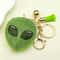 Alien Crystal Keychain with Green Tassel Bag Charm