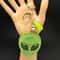 Alien Crystal Keychain with Green Tassel Bag Charm