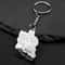 Iran Map Stainless Steel Keychain Persian Zoroastrian Gift 6