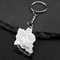 Iran Map Stainless Steel Keychain Persian Zoroastrian Gift 6
