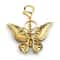 Colorful Rhinestone Butterfly Keychain Gold Bag Charm For Women 1
