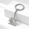 Persian Lion Sun Keychain Stainless Steel Iran Flag Keyring 2