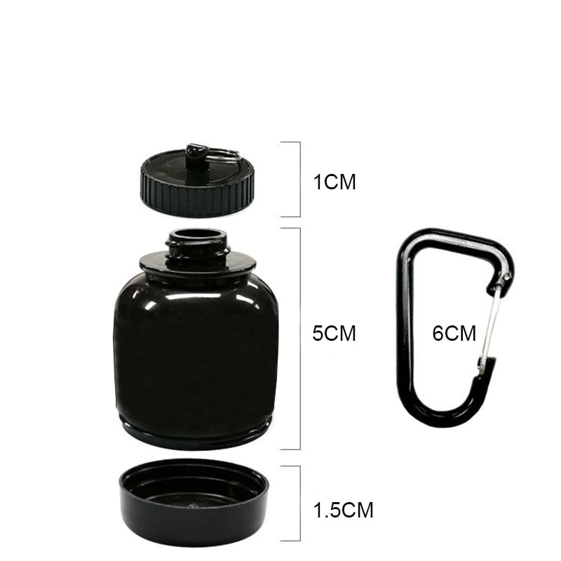 Portable Protein Powder Container Mini Milk Powder Bottle With Keychain 5