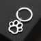 Silver Stainless Steel Dog Paw Keychain For Car Keys And Pet Lover Gifts 3
