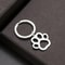 Silver Stainless Steel Dog Paw Keychain For Car Keys And Pet Lover Gifts 4
