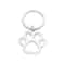 Silver Stainless Steel Dog Paw Keychain For Car Keys And Pet Lover Gifts 5