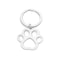 Silver Stainless Steel Dog Paw Keychain For Car Keys And Pet Lover Gifts 5