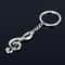 Treble Clef Metal Keychain Music Note Keyring Gift for Musicians