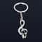 Treble Clef Metal Keychain Music Note Keyring Gift for Musicians