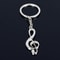 Treble Clef Metal Keychain Music Note Keyring Gift for Musicians