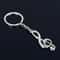 Treble Clef Metal Keychain Music Note Keyring Gift for Musicians