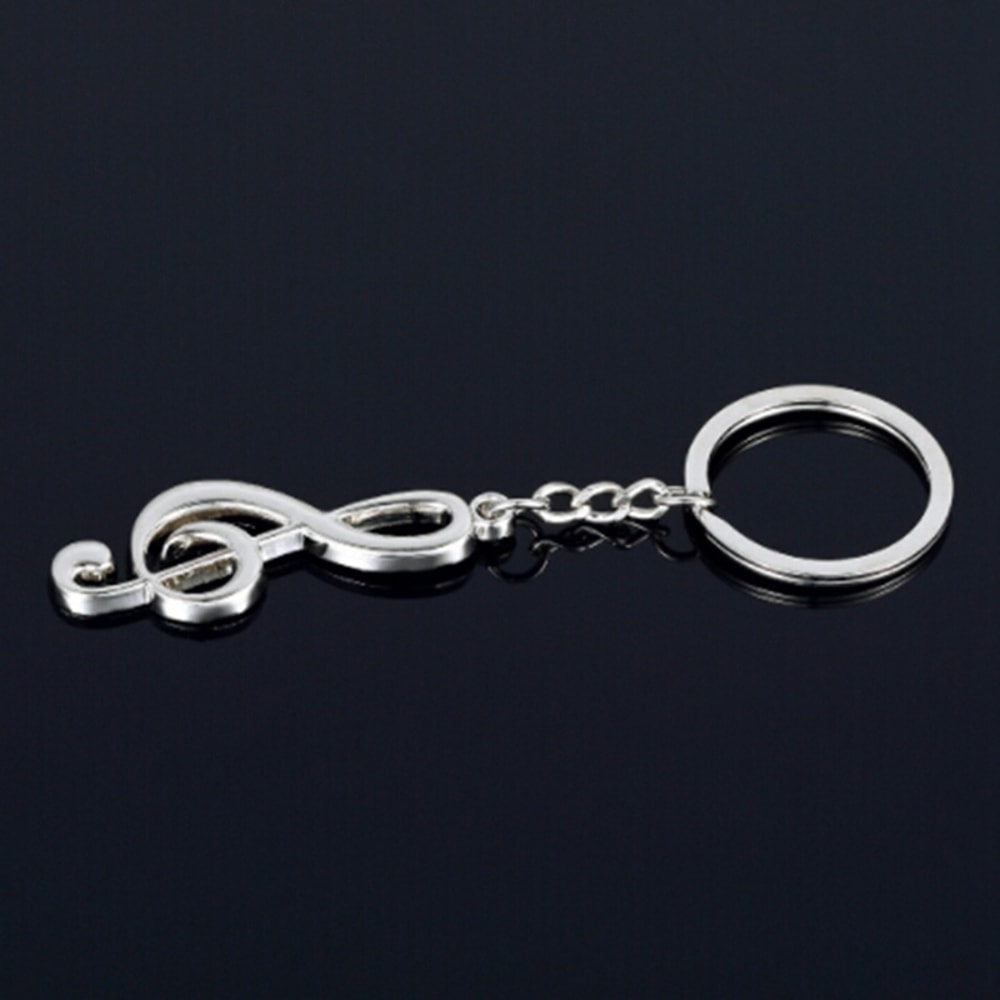 Treble Clef Metal Keychain Music Note Keyring Gift for Musicians