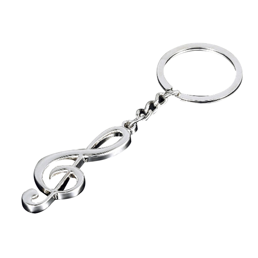 Treble Clef Metal Keychain Music Note Keyring Gift for Musicians