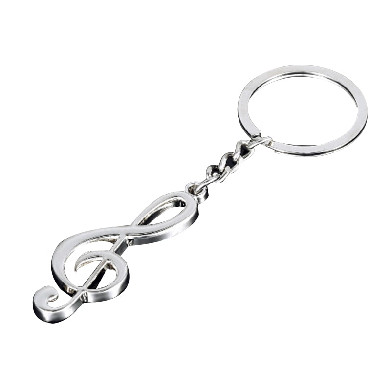 Treble Clef Metal Keychain Music Note Keyring Gift for Musicians