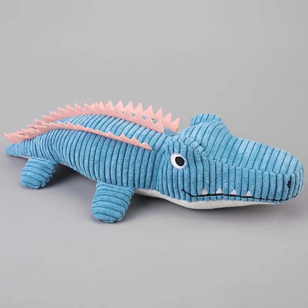 Crocodile Squeaky Dog Toy Plush Puppy Chew Toy 2