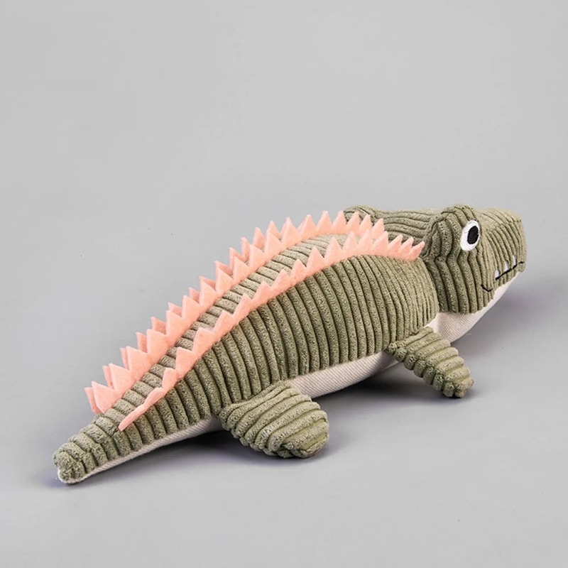 Crocodile Squeaky Dog Toy Plush Puppy Chew Toy 3