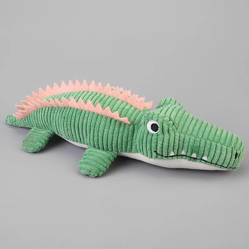 Crocodile Squeaky Dog Toy Plush Puppy Chew Toy 7