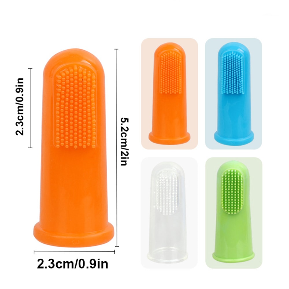 Soft Dog Toothbrush Set for Gentle Dog Teeth Cleaning and Pet Oral Care