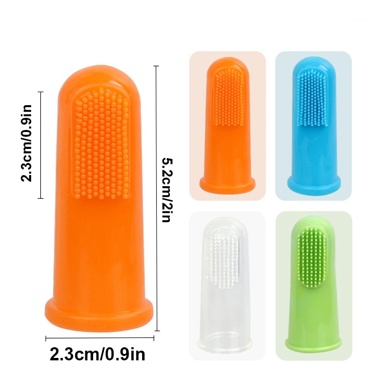 Soft Dog Toothbrush Set for Gentle Dog Teeth Cleaning and Pet Oral Care