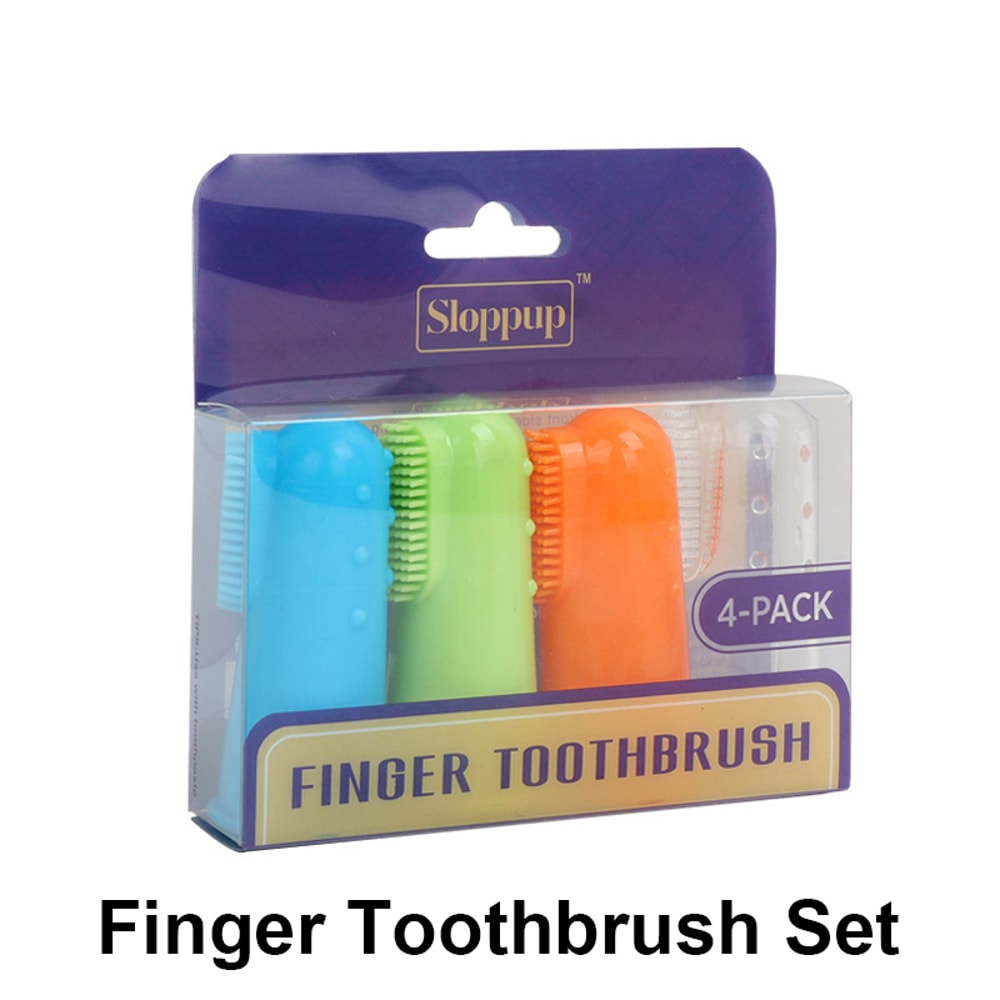 Soft Dog Toothbrush Set for Gentle Dog Teeth Cleaning and Pet Oral Care