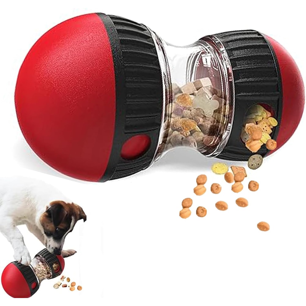 Adjustable Slow Feeder Ball and Dog Puzzle Toy for Treats