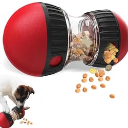 adjustable slow feeder ball and dog puzzle toy for treats