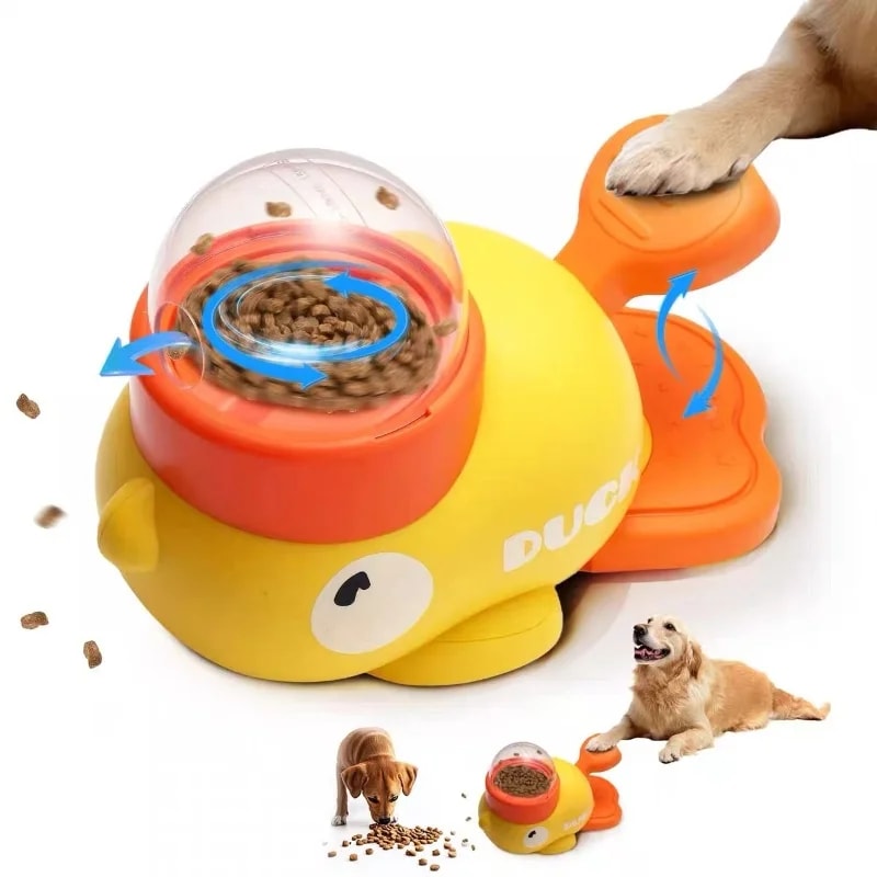 Duck Treat Dispenser Interactive Dog Toy and Slow Feeder