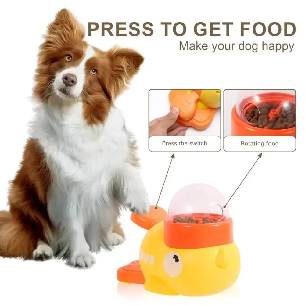 Duck Treat Dispenser Interactive Dog Toy and Slow Feeder