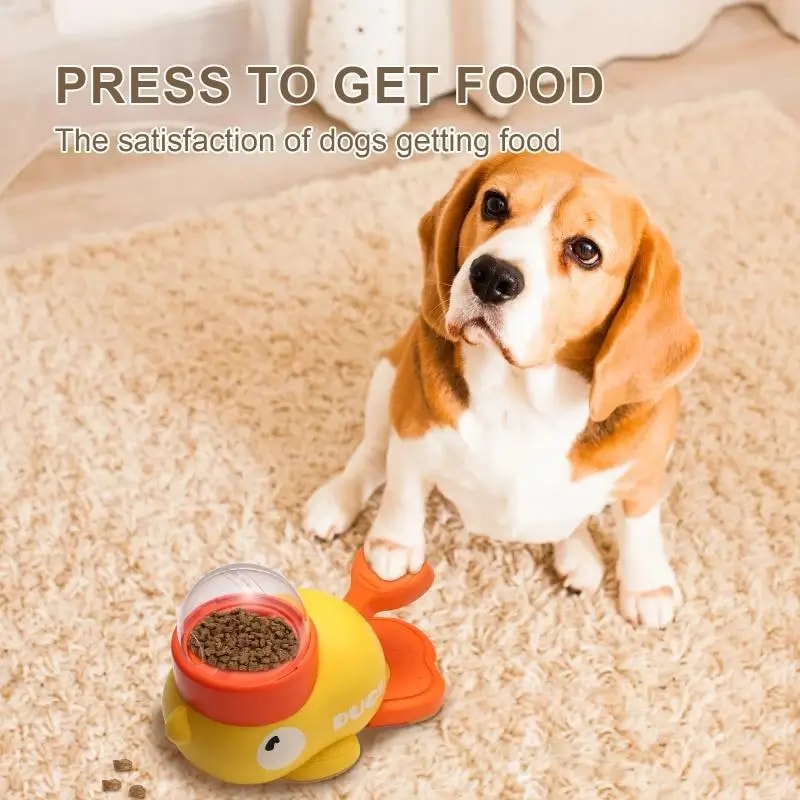 Duck Treat Dispenser Interactive Dog Toy and Slow Feeder