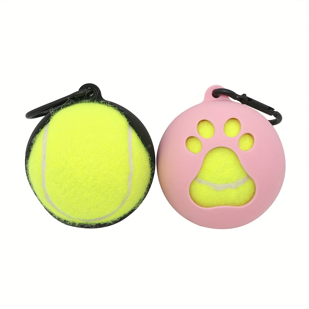 Tennis Ball Holder With Carabiner For Hands Free Dog Walks And Training 0