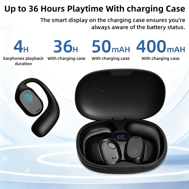 Bone Conduction Headphones Wireless Bluetooth Sport Earphones 4