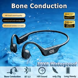 wireless bone conduction headphones for sports & swimming with bluetooth