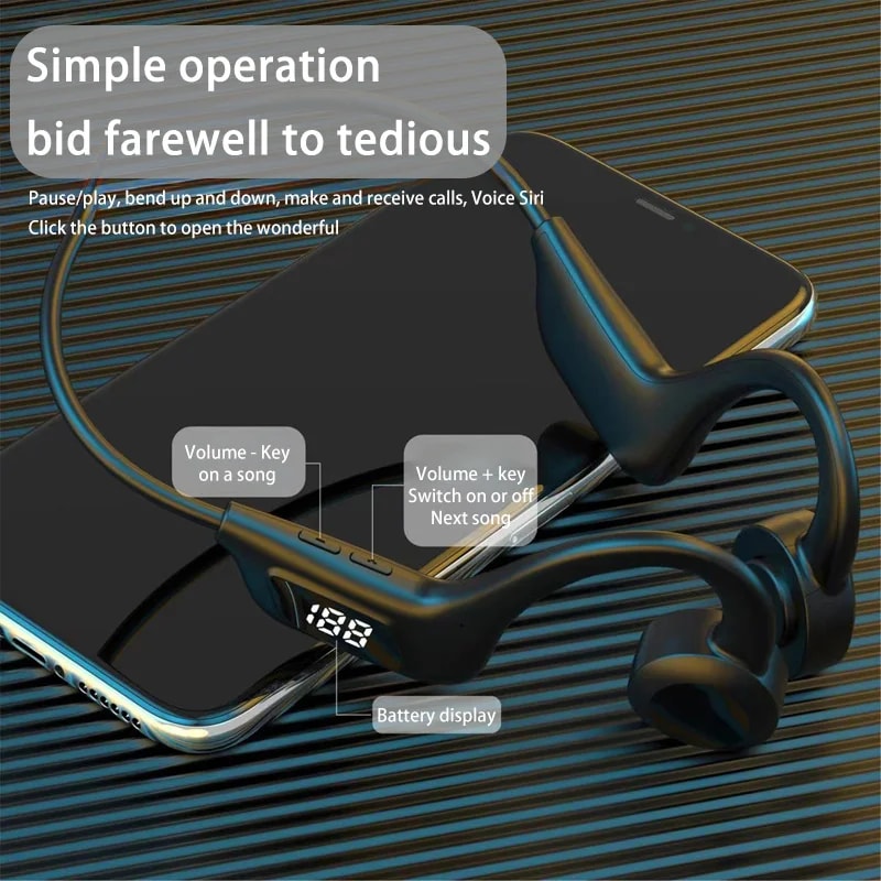 Wireless Bone Conduction Headphones For Sports Swimming With Bluetooth 3