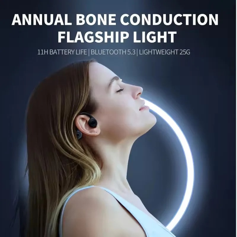 Wireless Bone Conduction Headphones For Sports Swimming With Bluetooth 4