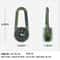 Mini Survival Carabiner Compass Keychain with Thermometer