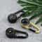 Mini Survival Carabiner Compass Keychain with Thermometer