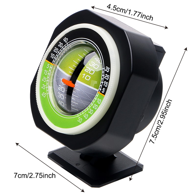 High Precision Car Inclinometer & Slope Meter Gauge with LED Display Vehicle Angle Level Gauge